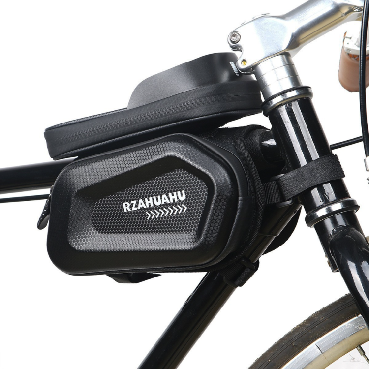 YA464EVA hard-shell bicycle, top tube bag, mobile phone touch screen, saddle bag, front bag, double-sided bag, bicycle cross bag details Picture