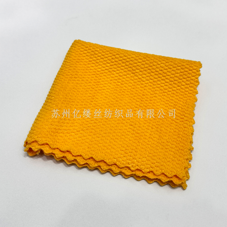 Yiwu factory direct sales pearl texture not easy to stick to oil kitchen cleaning cloths, decontamination Contel thickened absorbent cleaning cloths, custom multi-functional pearl cleaning cloths Item Picture