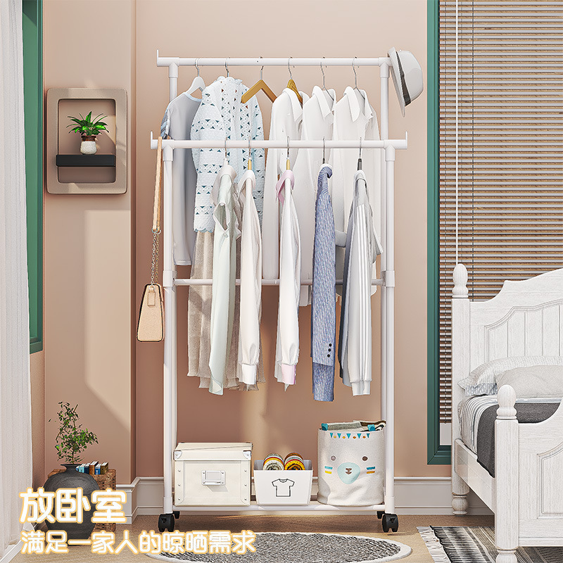 Rodajas colgador dormitorio tendedero colgador toalla tendedero estante simple stand Specification image