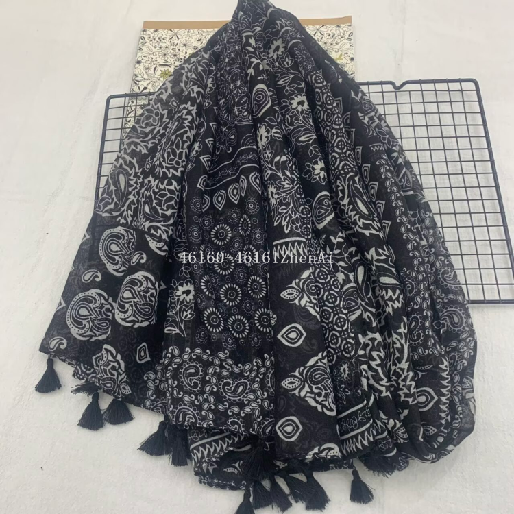 New cross-border export printed long scarf e-commerce live-streaming scarf wholesale supply chain supply Item Picture