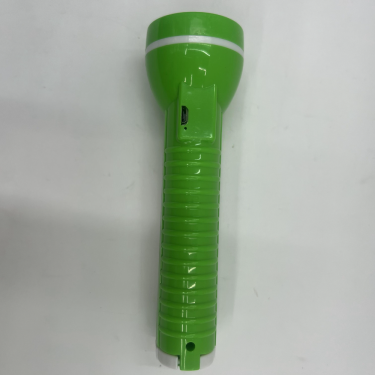 充电手电筒户外双灯小手电