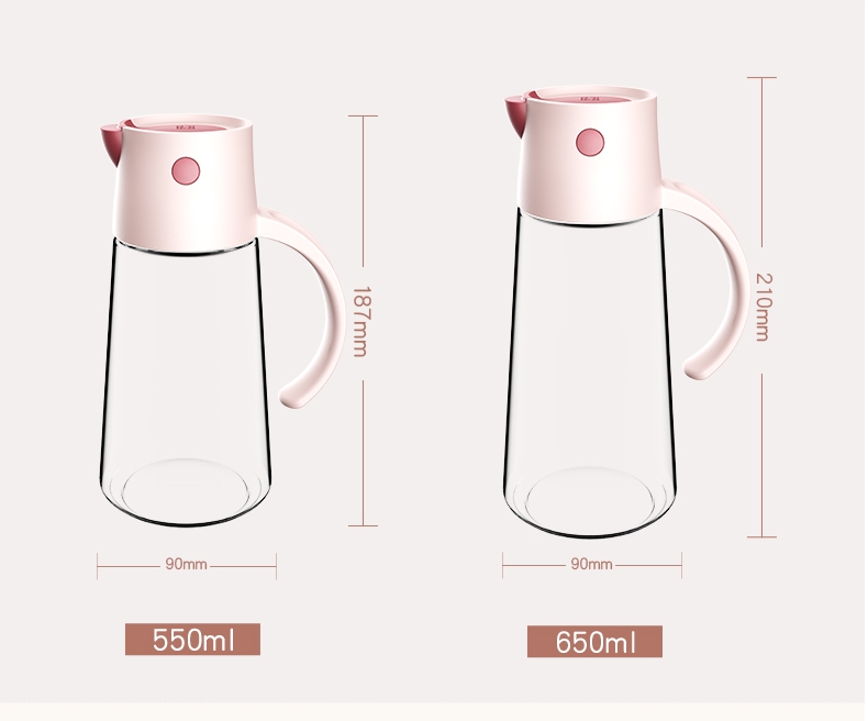 New Hulk oil pot, glass oil pot, household leak-proof oil tank, kitchen vinegar pot, European-style soy sauce vinegar oil bottle details Picture