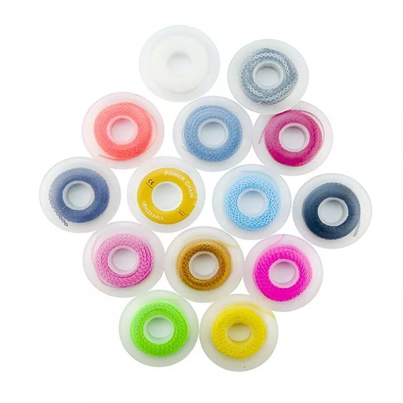 Orthodontic rubber chains of various specifications, dental correction rubber chains, dental colored chain rings, rubber materials, dental consumables Item Picture