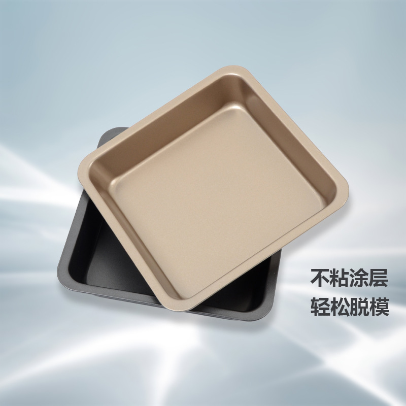Factory direct sales of non-stick carbon steel square baking trays, black cake molds, cookie molds, household baking utensils Application Scenario