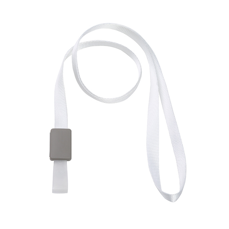 Venta directa de fábrica 1.5cm cordón de broche hebilla integral hebilla de plástico tarjeta de identificación tarjeta de exposición cordón de trabajo al por mayor Specification image
