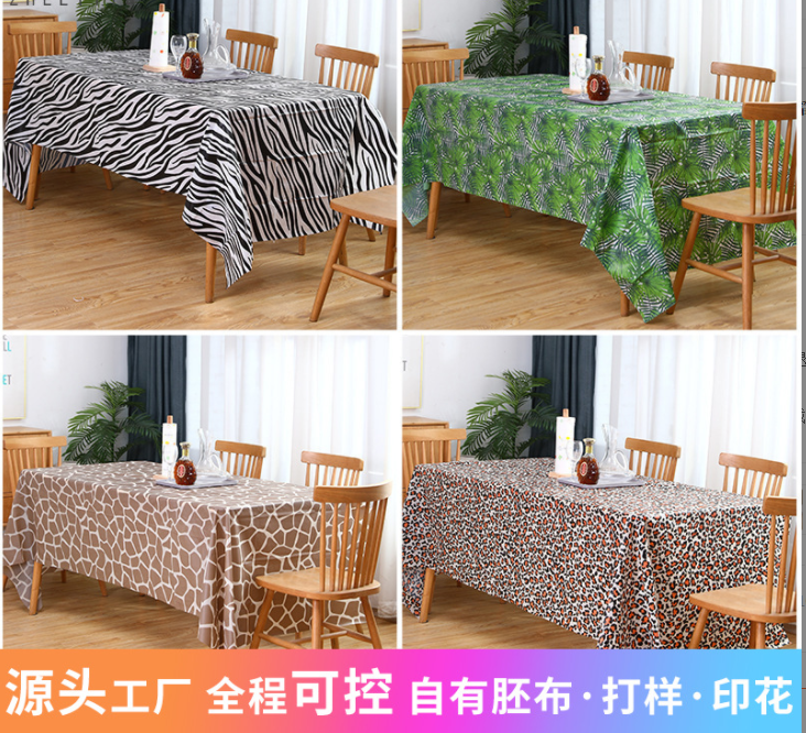 Simple and slightly sexy printed PEVA PVC no-wash, oil-proof, heat-resistant, water-proof and chili oil-proof tablecloth, a popular tablecloth Item Picture