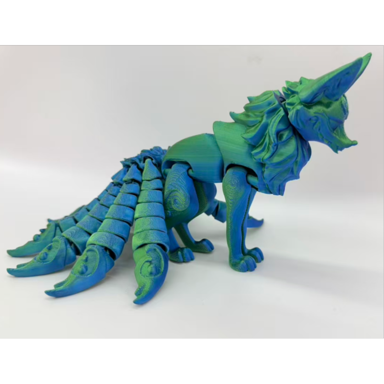2* 9CM3D طباعة لعبة ثلاثية الأبعاد على شكل دمية مبدعة من مفاصل متحركة من طراز هيبو فوكس details Picture