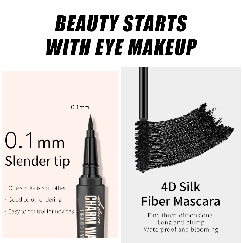 Full eyelash and eyebrow gel Set - Waterproof long-lasting curling and lengthening eyebrow makeup set Item Picture