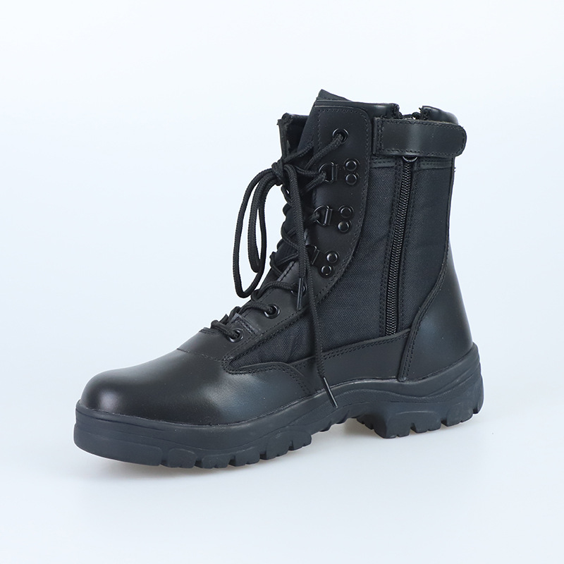 黑色高帮作战靴战术靴登山鞋户外沙漠靴