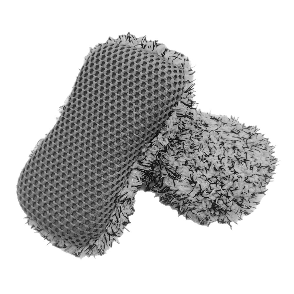 跨境清洁长毛绒八字海绵洗车专用海绵擦车海绵汽车清洁工具批发产品图