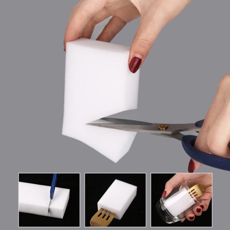 10 multi-functional shoe shining and kitchen cleaning and stain removal experts with white nano magic sponge details Picture