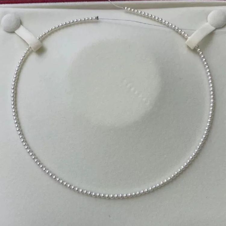 Yunyi Shijia 3-4mm Xiaomi Pearl Necklace, Classic freshwater pearl S925 silver clasp and chain, Fine gift, Festival gift in stock Application Scenario