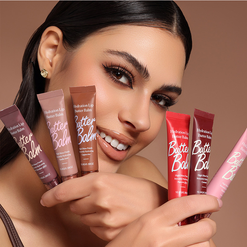 Moisturizing and long-lasting, vegan high-pigment liquid herbal mineral lip gloss details Picture