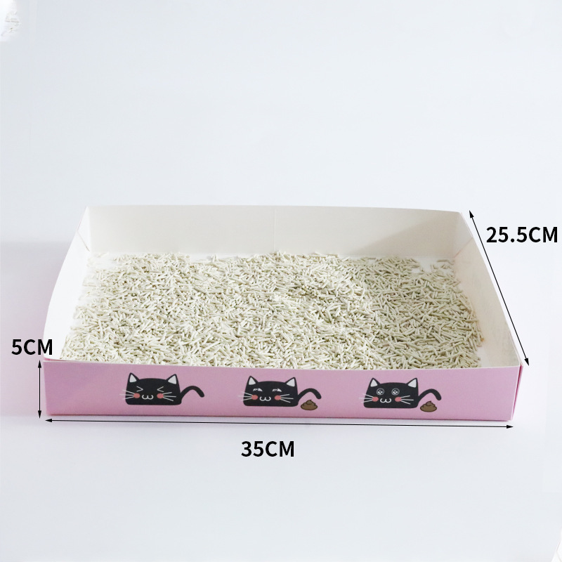 Monthly litter box, eco-friendly paper cat poop box, no-rinse cat toilet, wholesale of emergency litter boxes for business trips and travels Application Scenario