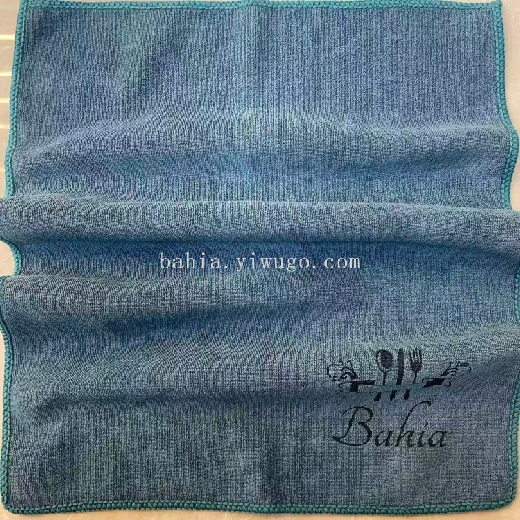 Customizable logo tea table, tea set cleaning, tea towel, kitchen utensware cleaning cloth, water-absorbent and non-shedding Application Scenario