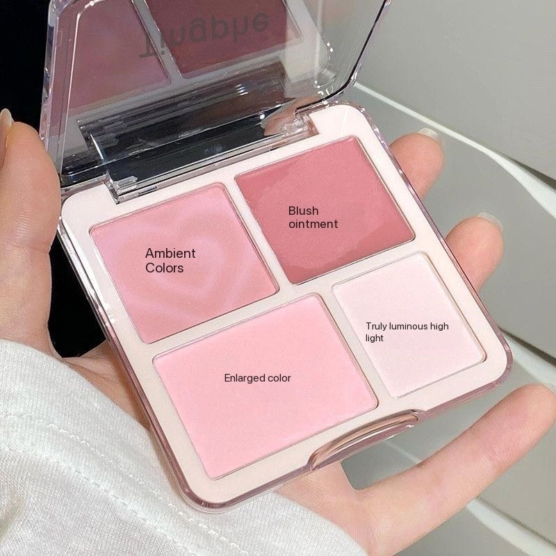 High-quality waterproof multi-purpose blush highlighter palette, natural contour cream, high color rendering, soft and long-lasting Application Scenario