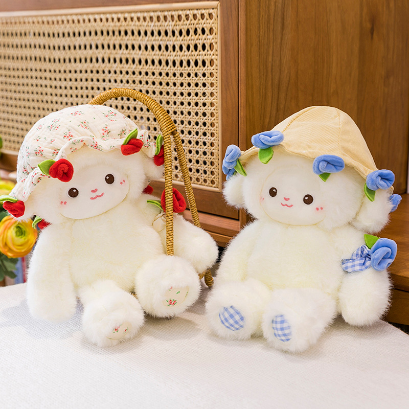 Best-selling magnetic rose plush toy, rose hat doll, birthday doll details Picture