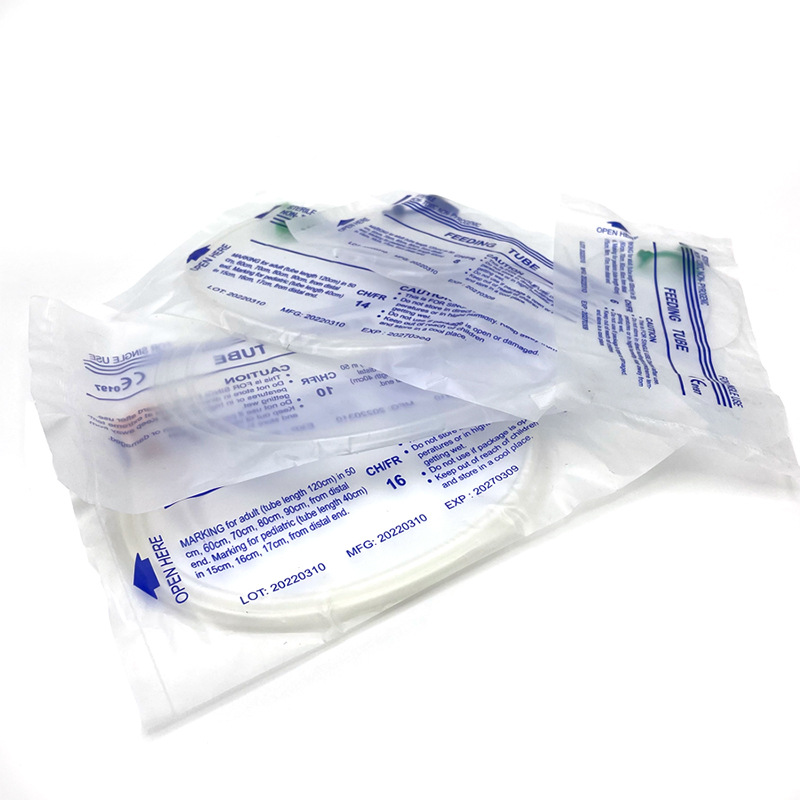 Gastric tube liquid food nasogastric feeding tube, nasogastric gastrointestinal tube, long-term nasal feeding tube, medical disposable gastric tube package details Picture