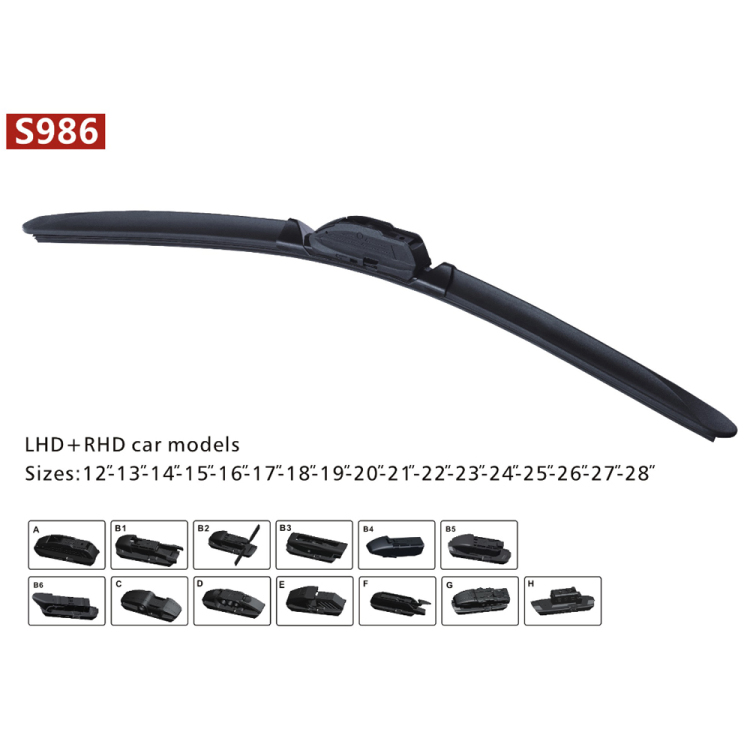 Cross-border supply of auto parts, car wipers, silent, durable, multi-sized, multi-functional, suitable for most cars details Picture