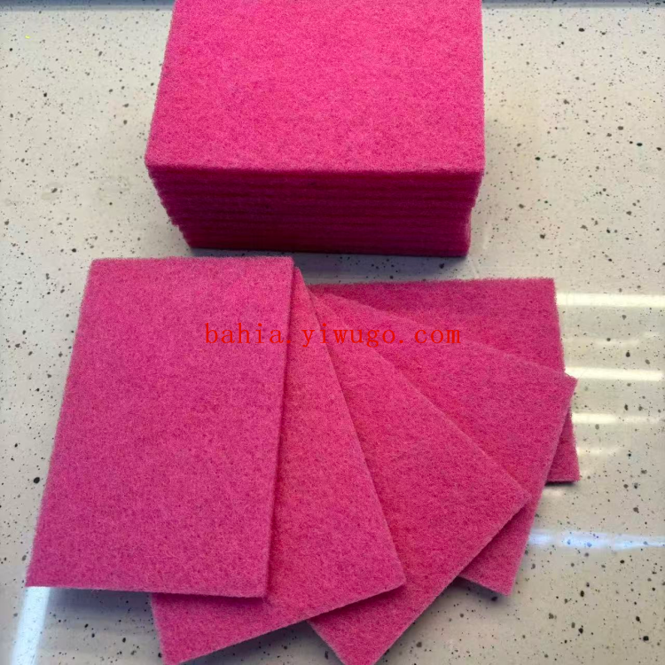 A variety of sizes of sand-free scouring pads, kitchen scrubbers for washing POTS and dishes, sponges for cleaning, stain-removing and oil-removing cloths, bahia Specification image
