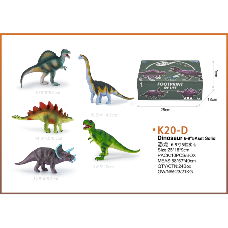 Venta caliente en el extranjero dinosaurio modelo juguetes juguetes para niños Item Picture