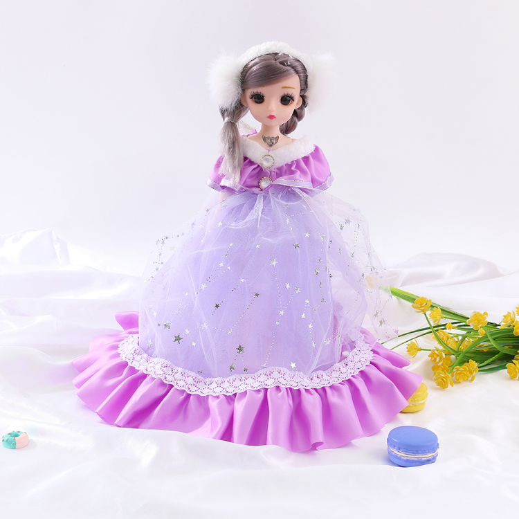 Princess dress, sweet and cute Barbie chiffon dress, doll, large-sized children's toy, girl birthday gift, cross-border wholesale Specification image