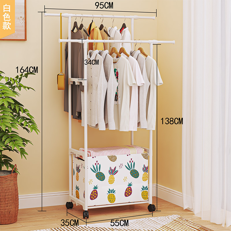 Multifuncional rack de ropa dormitorio simple colgador de ropa colgador de ropa hogar Specification image