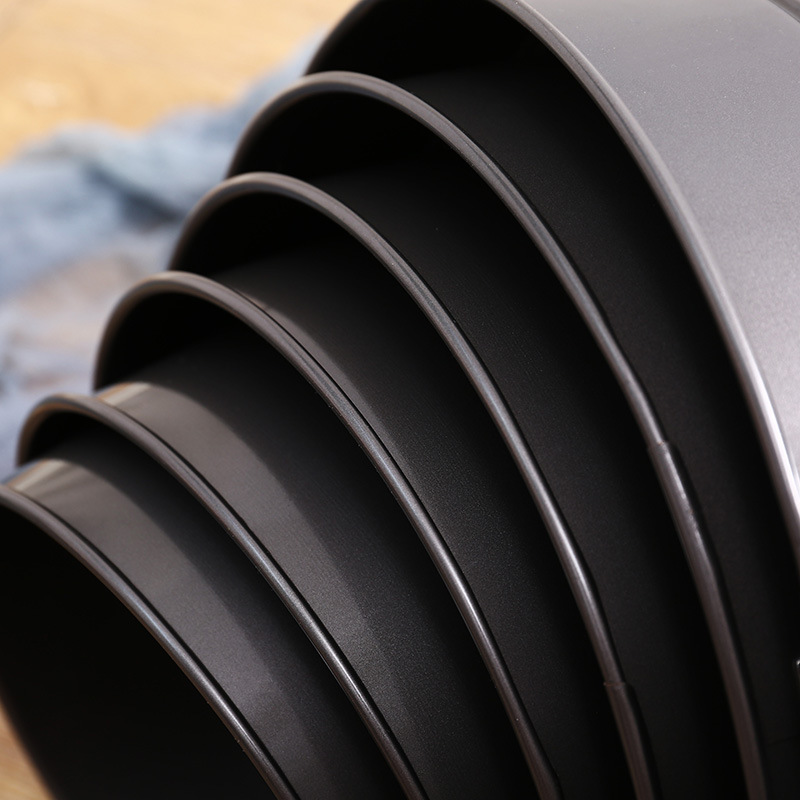 Non-stick round buttoned live bottom mold, lockable cake mold, mousse honeycomb, household carbon steel baking tray, baking tool details Picture