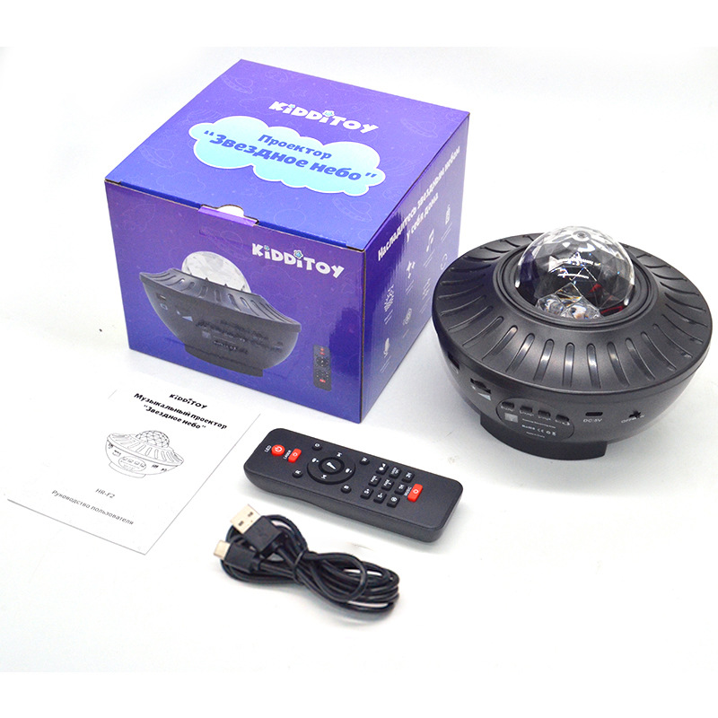 Cross-border wholesale of new color led remote control starry sky music projection lights and laser sleep starry sky lights Item Picture
