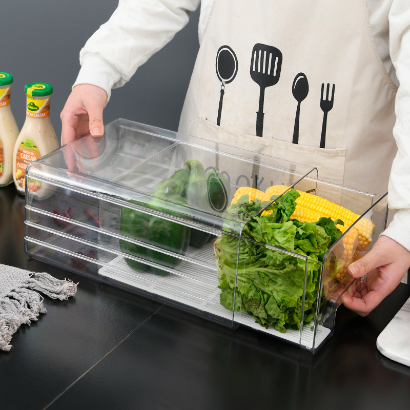 Customized refrigerator storage boxes, drawer-type egg storage boxes, household kitchen fresh-keeping boxes, and vegetable and fruit storage boxes by the manufacturer details Picture