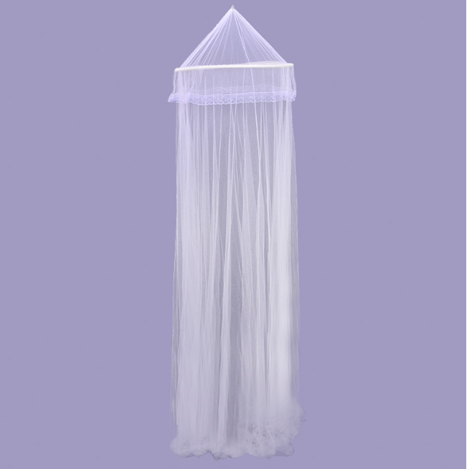 Summer mosquito nets, adult mosquito nets, round curtains, ceiling seams, large round mosquito nets, lace trim, factory direct sales, wholesale and customization Specification image
