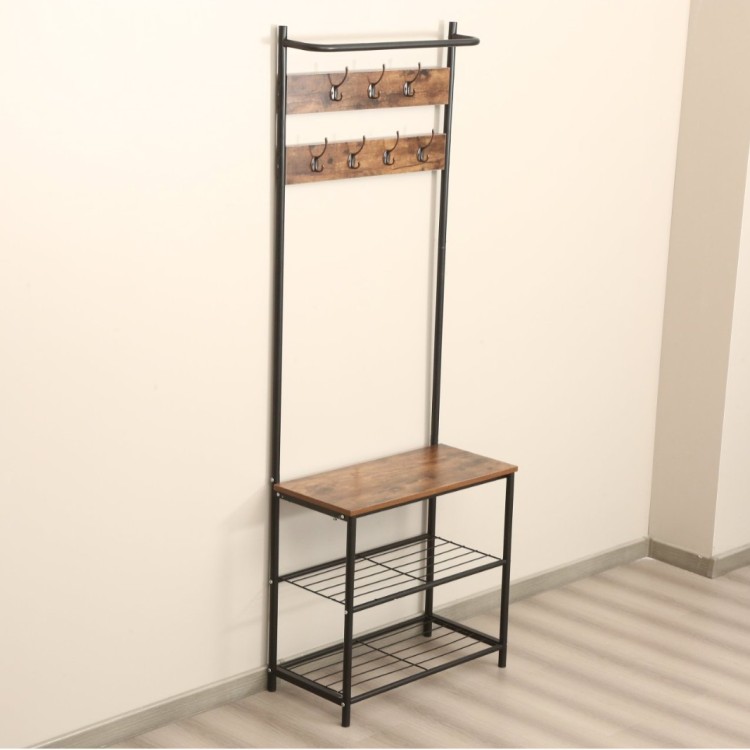 Multi-functional household wardrobe rack, bedroom storage rack, living room entrance storage rack, simple wardrobe rack for storage and organization Item Picture
