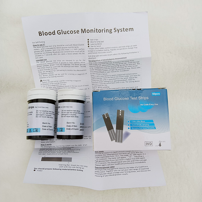 The automatic blood glucose testing instrument for home use in both Chinese and English is only for export Specification drawing