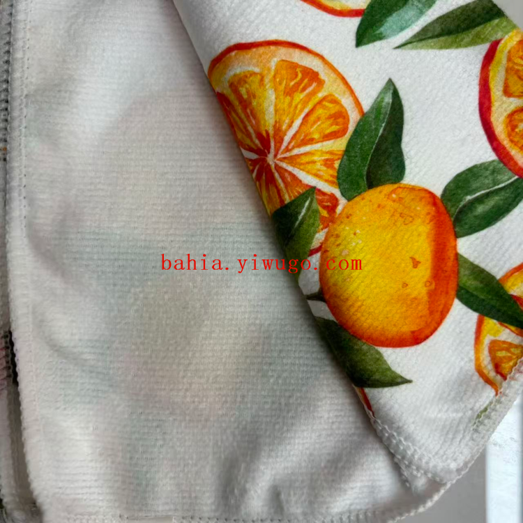 百洁布/洗碗布/洗碗巾棉/抹布/抹布毛巾白底实物图