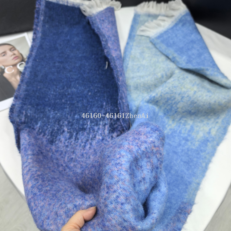 New cross-border wholesale scarf e-commerce live-streaming supplier supplies wool magic ring gradient meteor shower Item Picture