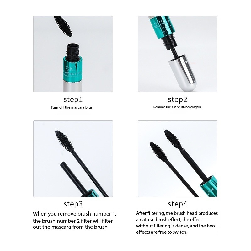 Thick and curly dual-function mascara, set with thick and curly non-distorting mascara primer Application Scenario