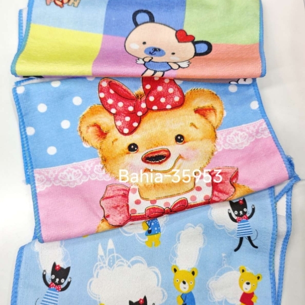 Microfiber printed children's saliva wipes, sweat wipes, towels and hand towels Bahia Specification image