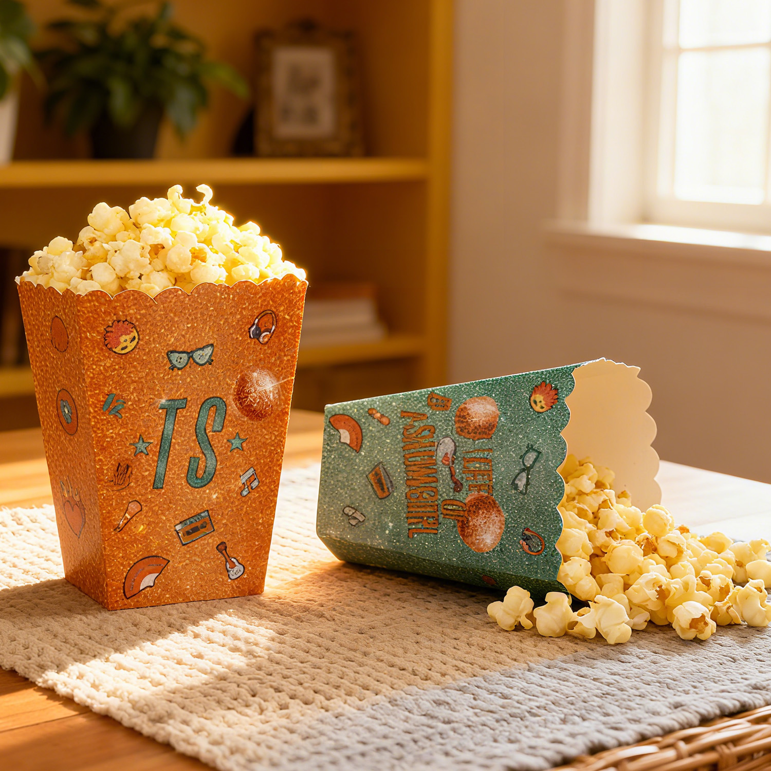 跨境歌手泰勒主题周边派对装饰品牛角盒薯条盒米花盒糖果盒礼品袋