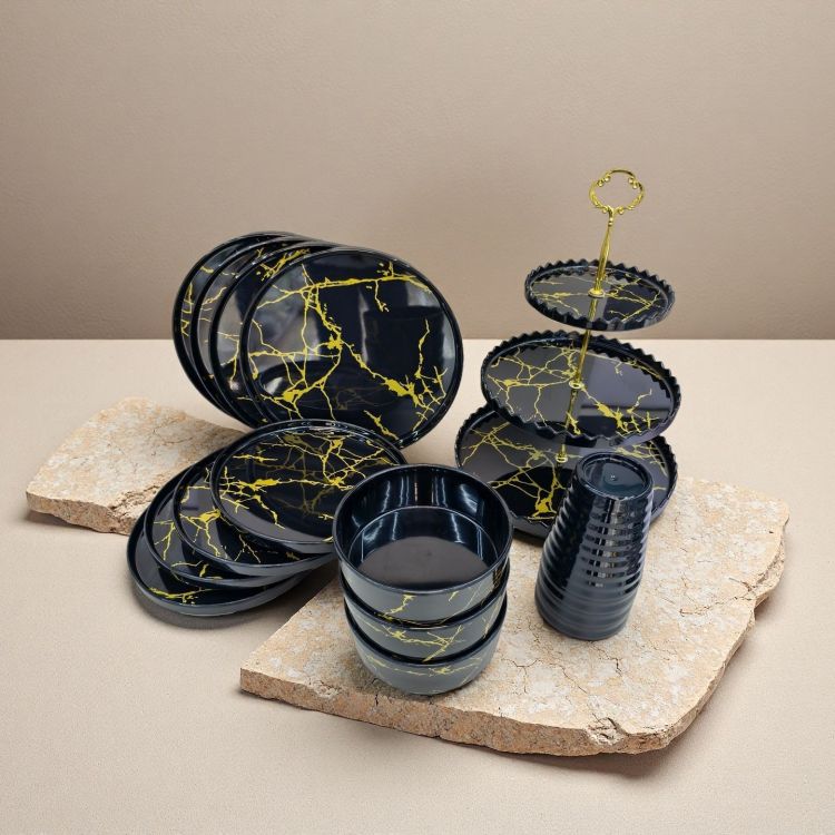 Melamine melamine melamine tableware sets, high-end tableware, gift bowls, plates and saucers, in stock and available for wholesale Item Picture