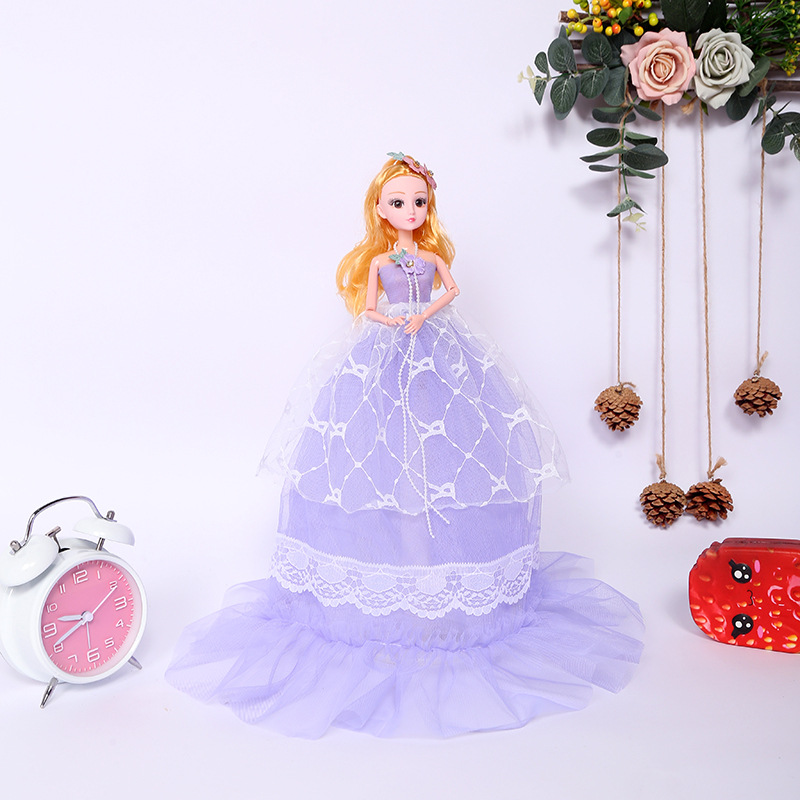Blonde princess, 50 cm doll, exquisite gift, wedding dress, wholesale gift for little girls