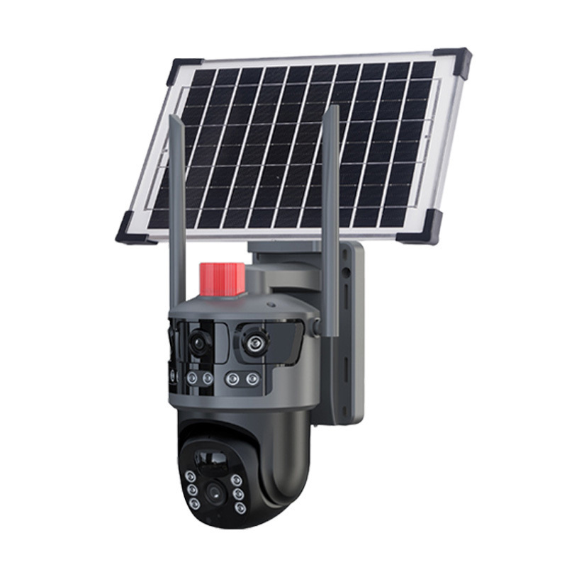 摄像头/太阳能监控/摄像头监控器/微型摄像头/ai监控白底实物图