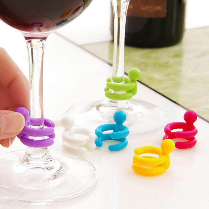 食品级硅胶小人保鲜酒瓶塞 红酒塞子 啤酒调味瓶瓶塞 标签识