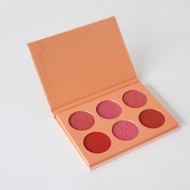 Long-lasting waterproof, natural pigment, vegan, cruelst-free, 6-color blush powder, high-quality cosmetics Specification image