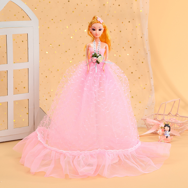 Extra-large 50cm wedding dress, Barbie doll keychain pendant, creative cartoon princess doll keychain wholesale details Picture