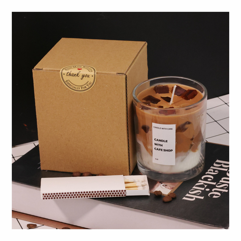 Coffee scented candles, soy wax, low-temperature, niche, high-end birthday gifts, atmosphere, best friend souvenirs, cross-border Item Picture