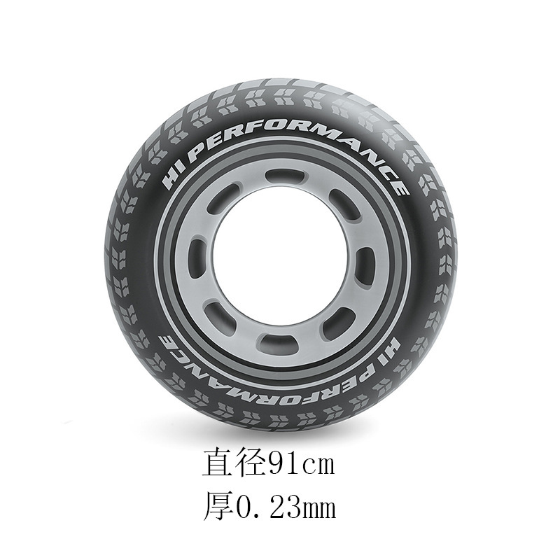 INTEX59252巨无霸辐射胎浮圈儿童pvc游泳圈海边救生圈批发