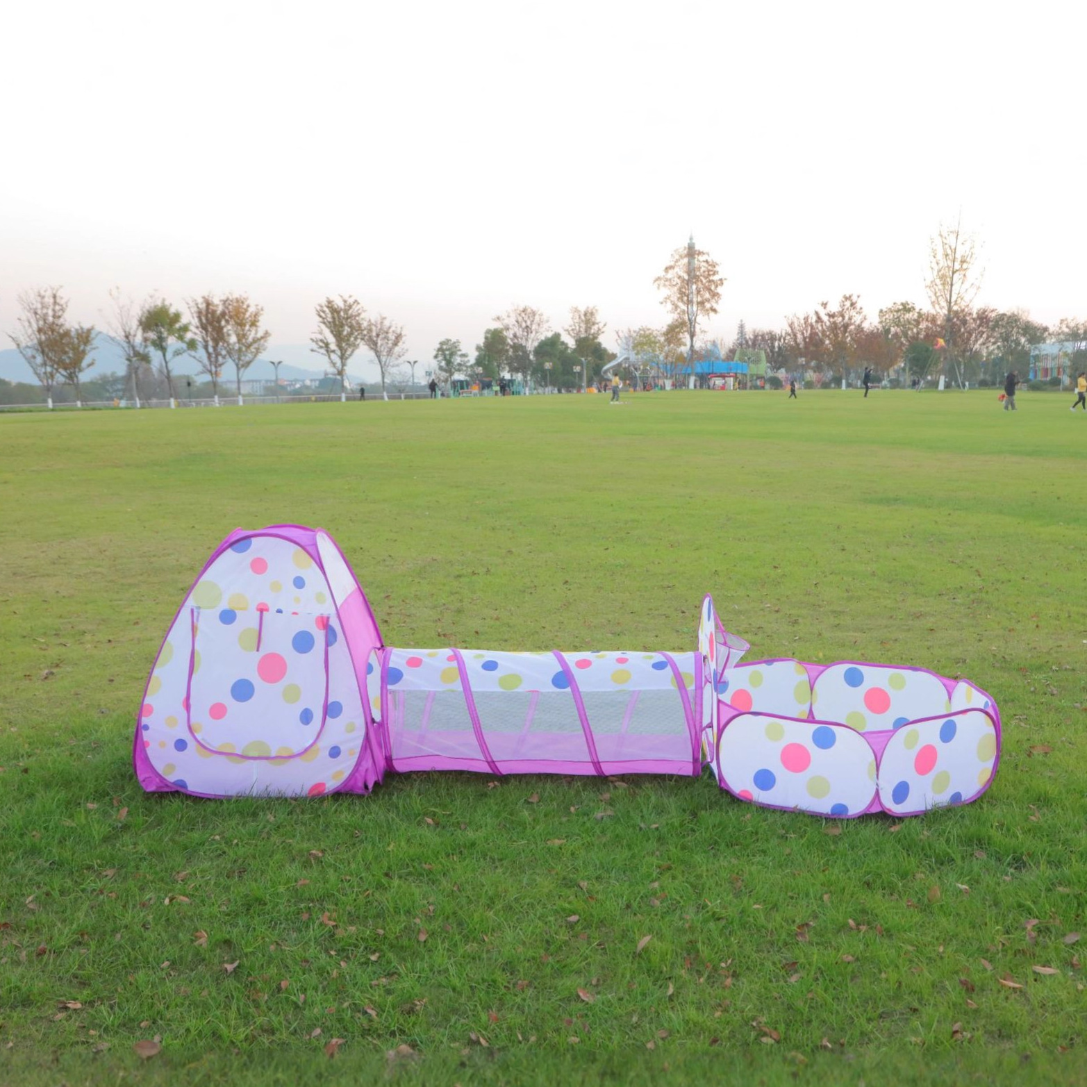 Wholesale of children's tent three-piece sets, princess castle yurts, crawling buckets, indoor foldable house play rooms