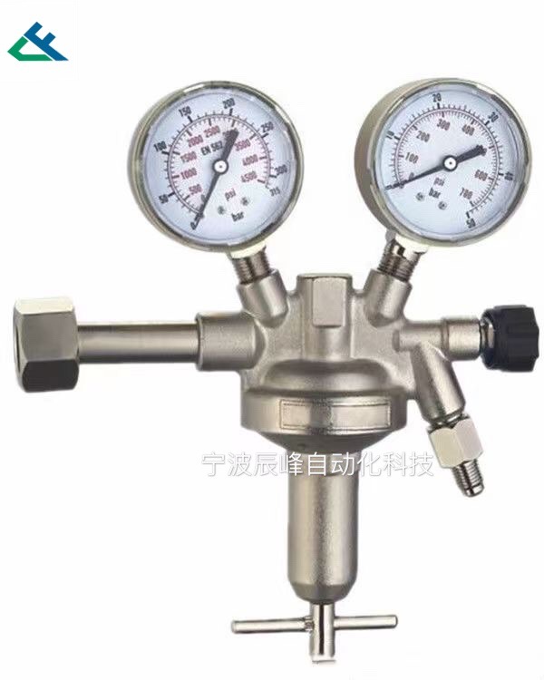 German-style stainless steel/carbon dioxide two-stage pressure gauge pressure reducer