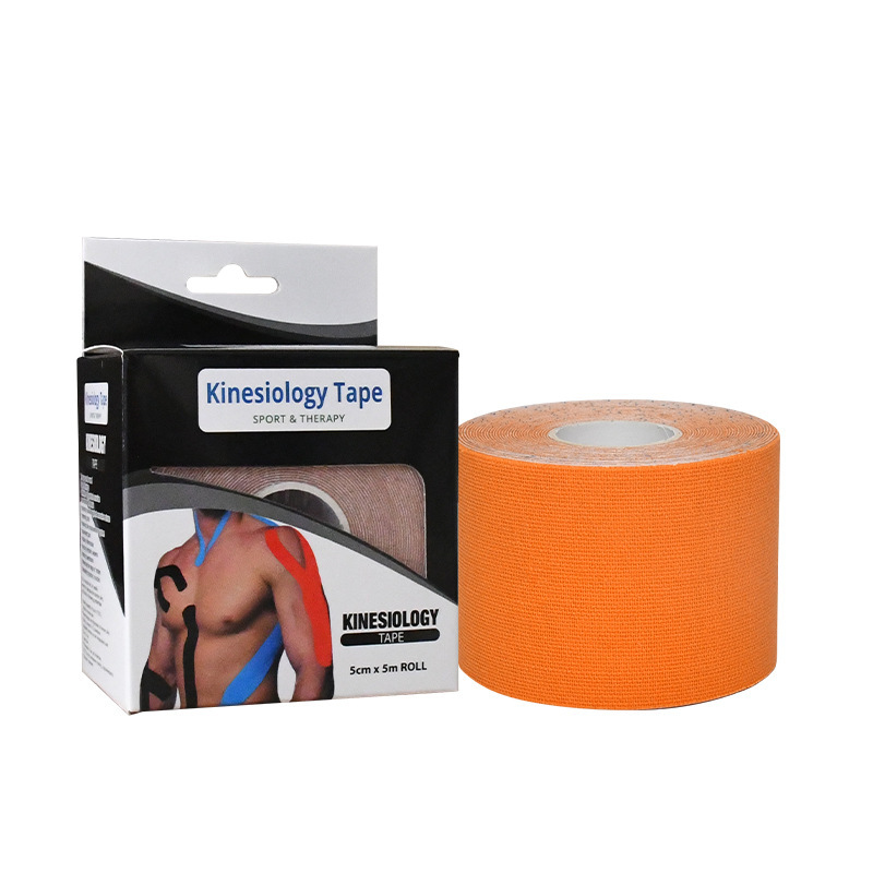 The foreign trade muscle patch elastic sports tape prevents muscle strain. The inner effect patch is individually packaged elastic muscle patch Specification image
