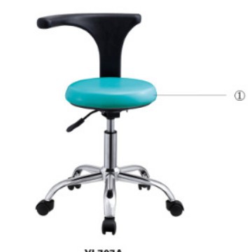 Cross-border exclusive dental chair, oral department adjustable chair, freely rotatable, movable pulley, adjustable backrest Specification drawing